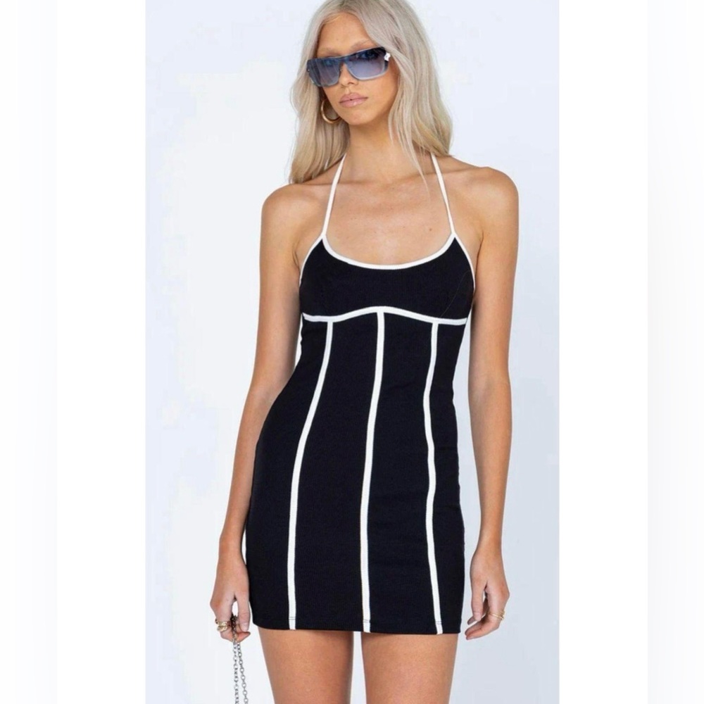 Princess Polly Black & White Mini Dress